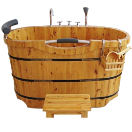 bồn tắm gỗ bách hương